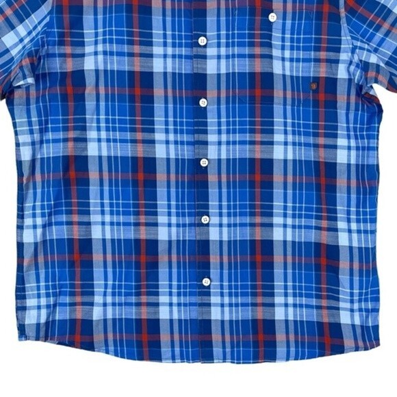 Mountain Hardwear Button Down Shirt Mens Large Minorca Short Sleeve Linen Blend - Picture 4 of 13